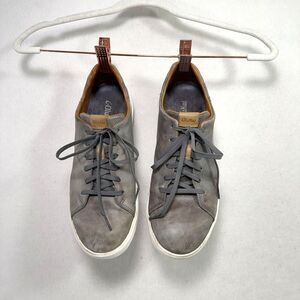OluKai Shoes Men 10.5 Gray Lae'ahi Li 'Ili Leather Walking Casual Sneakers